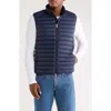 Save The Duck Remo Water Resistant Packable Puffer Vest In Blue
