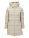 Save The Duck Removable-hood Padded Coat In Neutral