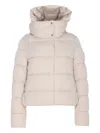 Save The Duck Removable-hood Padded Jacket In Neutral