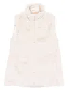 Save The Duck Reversible Beige Jacket With High Collar In Neutral