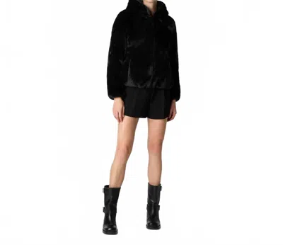 SAVE THE DUCK REVERSIBLE LAILA JACKET IN BLACK