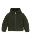 Save The Duck Reversible Puffer Jacket In Green