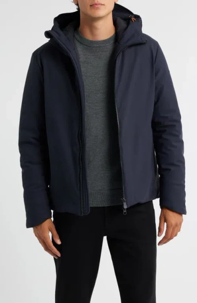 Save The Duck Sabal Water Resistant Hooded Jacket In Blue