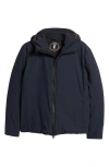Save The Duck Sabal Water Resistant Hooded Jacket In Blue Black