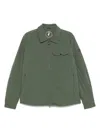 Save The Duck Green Lightweight Jacket With Zip Closure In Green