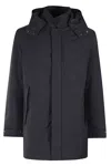 Save The Duck Dark Blue Regular Fit Trench Coat In Blue Black