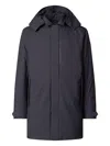 Save The Duck Dark Blue Regular Fit Trench Coat In Blue