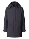 Save The Duck Dark Blue Regular Fit Trench Coat In Blue