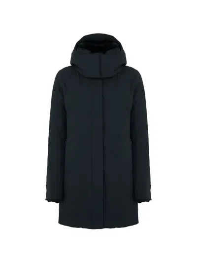 Save The Duck Samantah Hooded Coat In Black