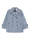 Save The Duck Sela Double-breasted Jacket In Blue