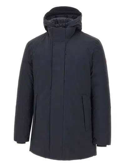 Save The Duck Sesle Removable-hood Jacket In Blue