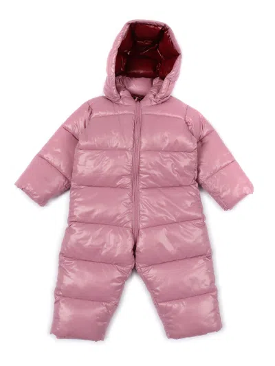 Save The Duck Babies' Shell Hooded Suit In Pink