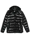 Save The Duck Short Quilted Puffer With Hood And Zippered Front In Black