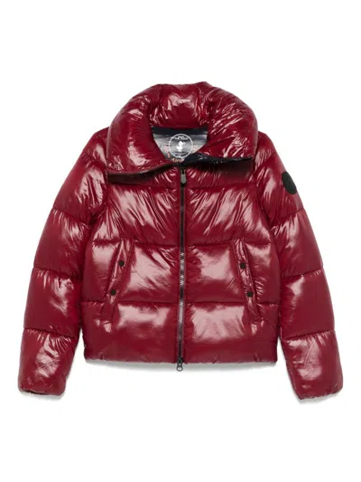 SAVE THE DUCK Short red down jacket 'Isla' SAVE THE DUCK