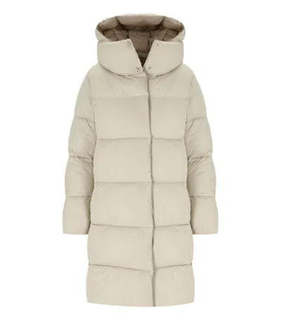 Save The Duck Sibyl Beige Hooded Padded Jacket