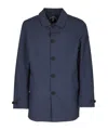 Save The Duck Single-breasted Coat In Blue