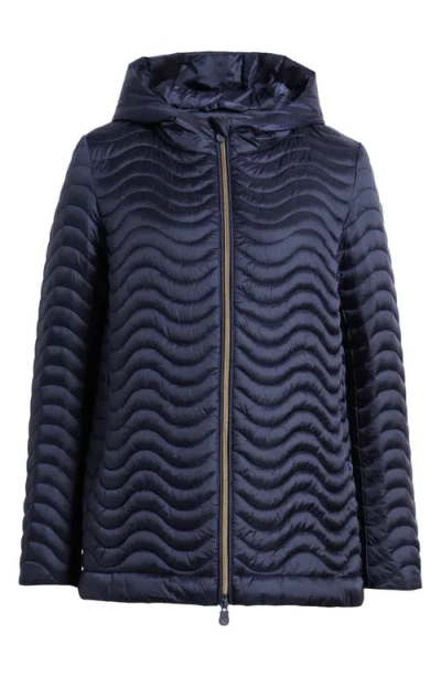 Save The Duck Sirena Water Repellent Puffer Jacket In Blue Black