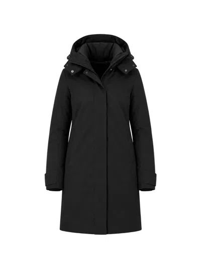Save The Duck Skylar Hooded Parka In Black