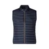 Save The Duck Slim Fit Vest With Mandarin Collar In Blue