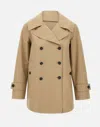 Save The Duck Sofi Camel Trench Coat In Brown