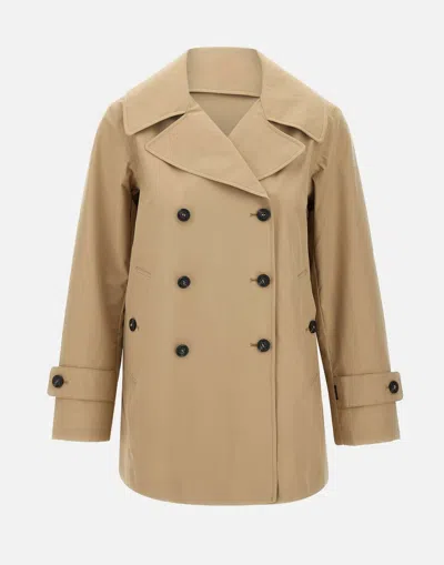 Save The Duck Sofi Camel Trench Coat In Brown