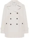 Save The Duck Beige Sofi Double-breasted Trench Coat In Gray