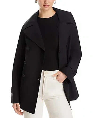 Save The Duck Sofi Short Trench Coat In Black