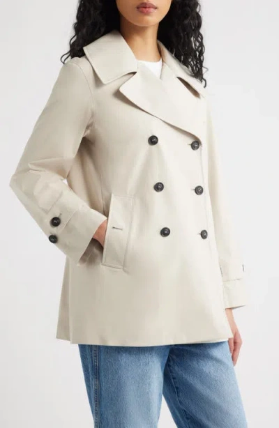 Save The Duck Sofi Waterproof Trench Coat In White