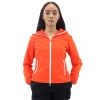 SAVE THE DUCK SAVE THE DUCK STELLA HOODED RAIN JACKET IN MARS RED