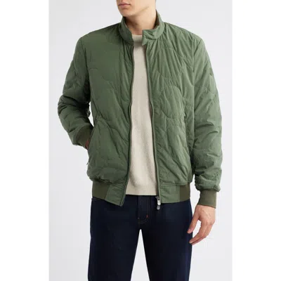 Save The Duck Stream Water Resistant Quilted Jacket In Green