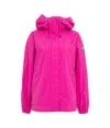 Save The Duck Suki High Neck Raincoat In Fucsia Pink
