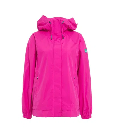 Save The Duck Suki Hooded Raincoat In Pink