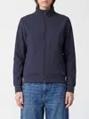 Save The Duck Stretch Nylon Zip Hoodie In Blue