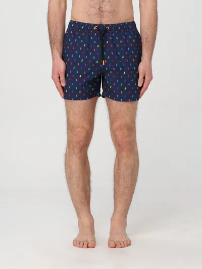 Save The Duck Swimsuit  Men Color Blue In Blue
