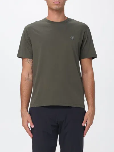 Save The Duck Basic Short-sleeved Pure Cotton Crewneck T-shirt By In Green