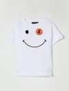 Save The Duck Kids' Smiley Face Logo-print T-shirt In White