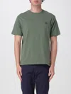 Save The Duck Green Crewneck Logo Patch T-shirt In Green