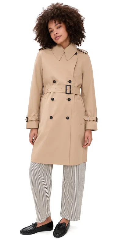 Save The Duck Talya Trench Coat Stardust Beige In Neutral