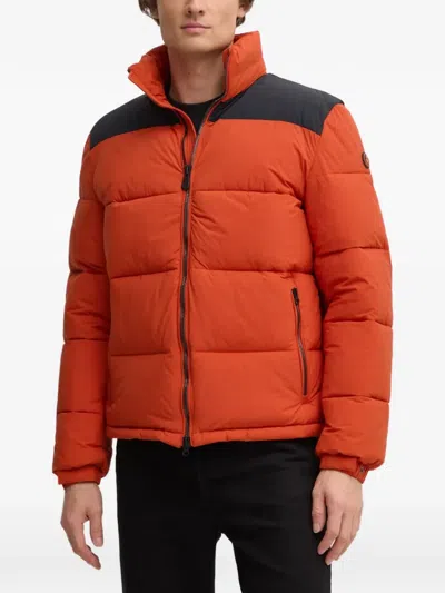 Save The Duck Taxus Padded Jacket In Orange