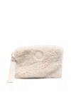 Save The Duck Textured Make-up Bag In Neutral