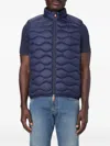 Save The Duck Tide Quilted Gilet In Blue