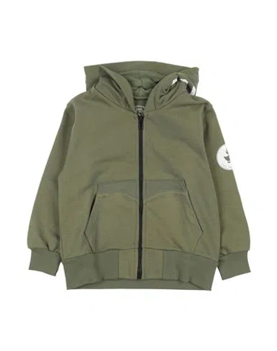 Save The Duck Babies'  Toddler Boy Sweatshirt Military Green Size 4 Cotton, Polyester