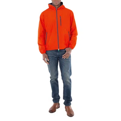 Save The Duck Traffic Red David Hooded Rain Jacket In Orange