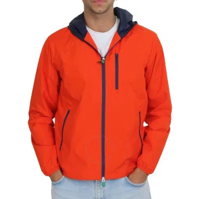 Save The Duck Traffic Red David Hooded Rain Jacket
