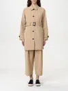 Save The Duck Trench Coat In Beige In Brown
