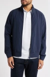 Save The Duck Tulio Front Zip Water Resistant Jacket In Navy Blue