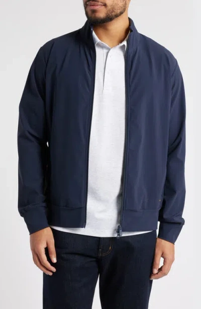 Save The Duck Tulio Front Zip Water Resistant Jacket In Navy Blue