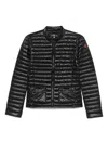 Save The Duck Quilted High-collar Jacket With Front Zip Closure In Black