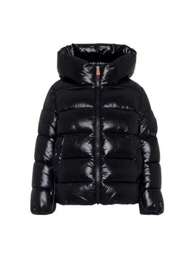 Save The Duck Kids' Ulya Hooded Jacket In Black