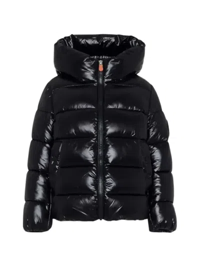 Save The Duck Kids' Ulya Hooded Jacket In Black